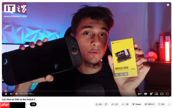 握手协议仍需攻关 玩家尝试为NS2魔改转接NVMe固态