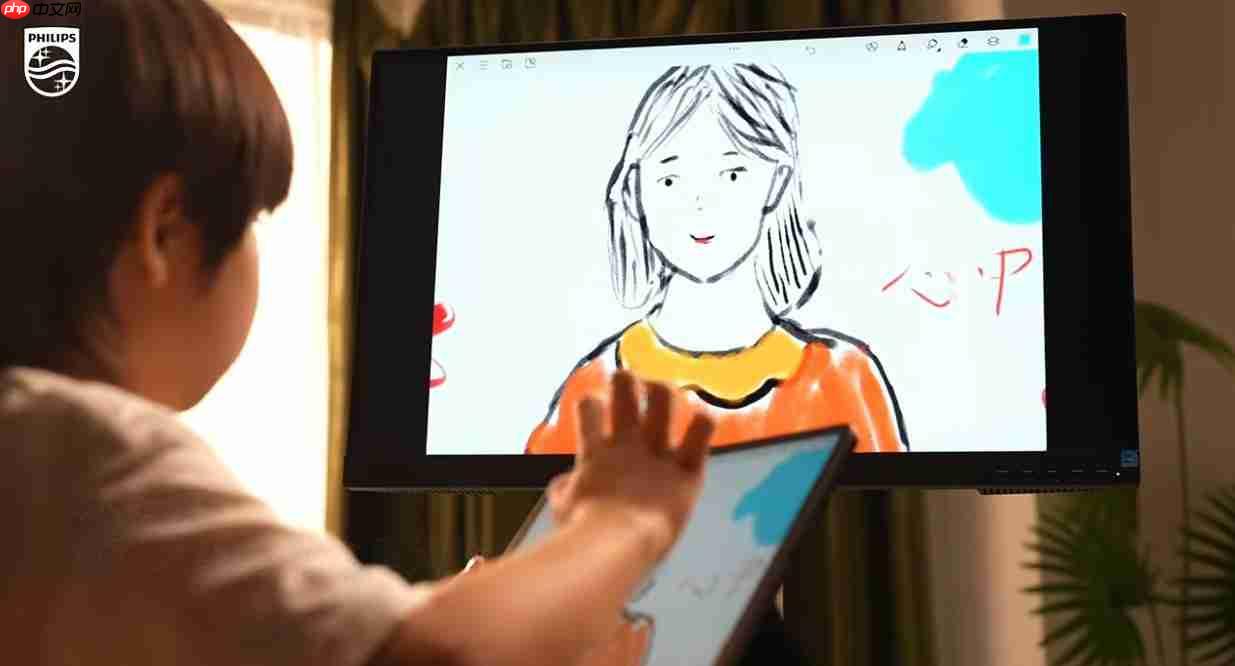 一屏纳万象!飞利浦无线投屏显示器27B2W5600,办公娱乐新宠!