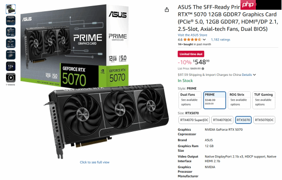 杀回首发价！华硕Prime RTX 5070显卡爽玩《明末：渊虚之羽》