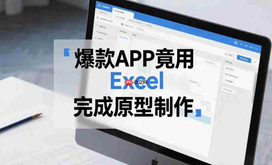 这个爆款APP竟用Excel完成原型制作!