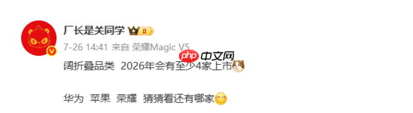 曝至少4家厂商明年将推阔折叠手机 不止华为和苹果