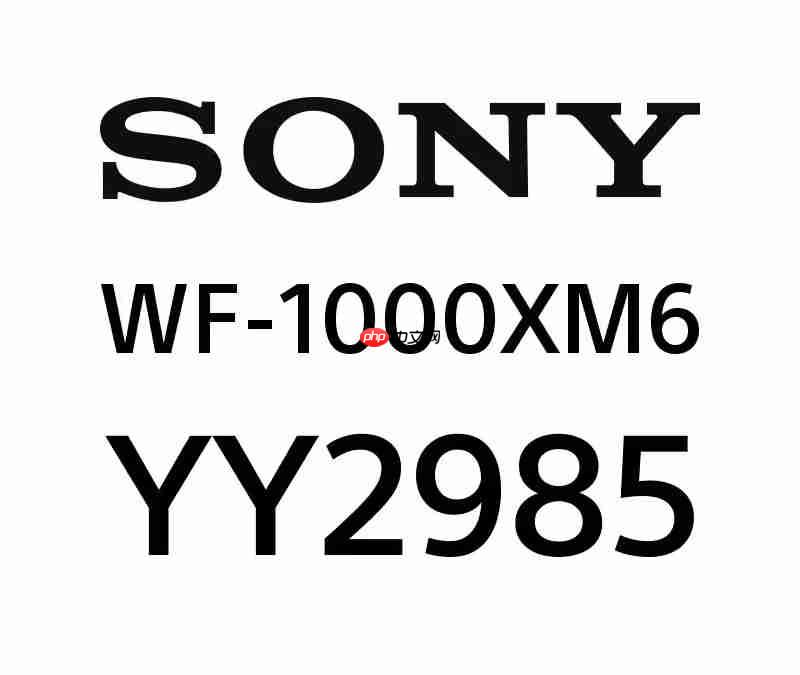 索尼新一代降噪豆WF-1000XM6耳机曝光！型号YY2985