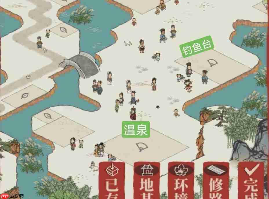 江南百景图库楼任务攻克指南:钓鱼台温泉搭建全解析