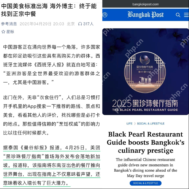 中国黑珍珠餐厅指南将提升东南亚餐厅声望