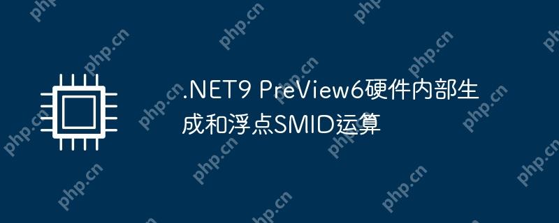 .net9 preview6硬件内部生成和浮点smid运算