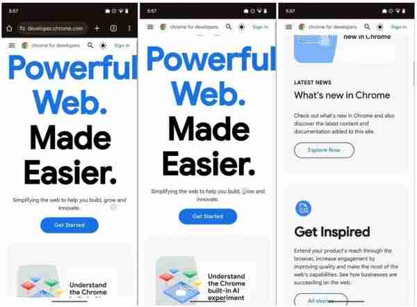 安卓版谷歌 Chrome 浏览器 135 优化手势导航,增强全屏沉浸感