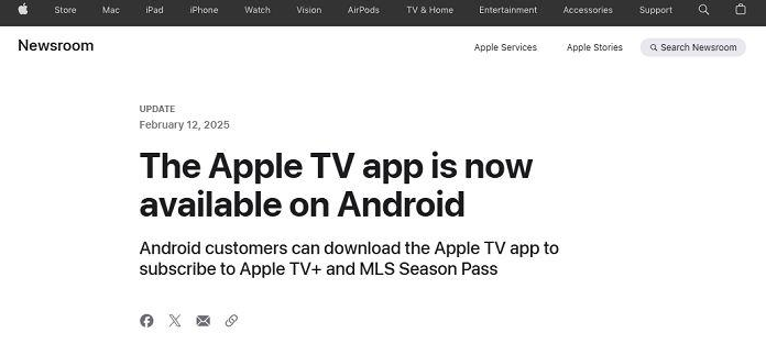安卓版Apple TV正式上线,提供七天免费试用