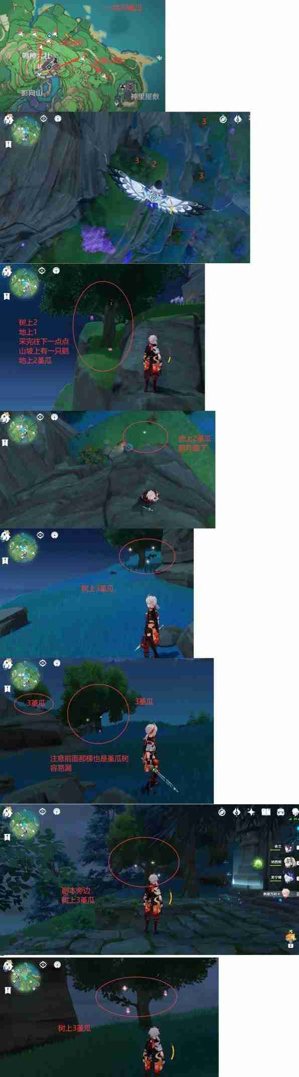 《原神》堇瓜点位分享-堇瓜采集线路推荐