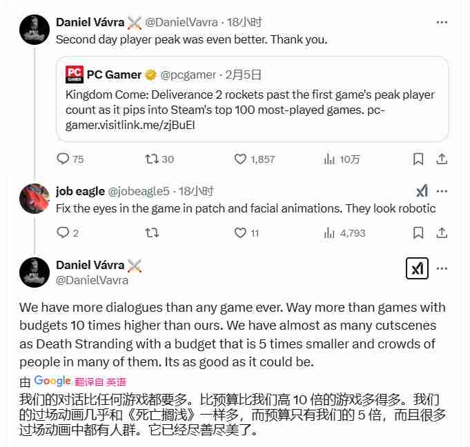 天国：拯救2首日销量破百万，开发成本与成功背后的故事