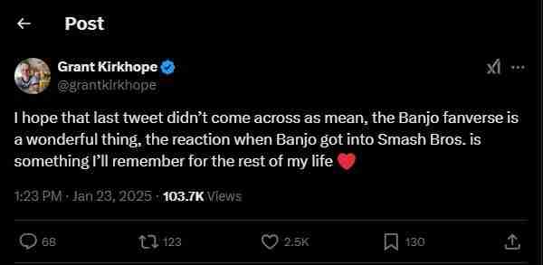 游戏作曲家Grant Kirkhope谈班卓熊大冒险复兴:希望与现实的碰撞