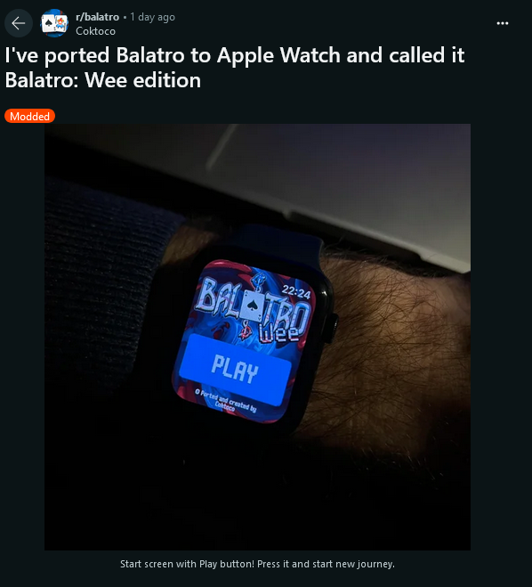 小丑牌登陆Apple Watch:从手机到手腕的效率与娱乐革命