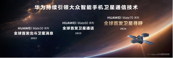 首发卫星寻呼,华为Mate 70系列持续进化突破,引领卫星通信大众化