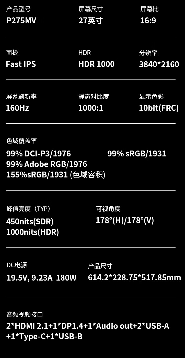 1699 元购 4K 160Hz Mini-LED:泰坦军团 27 英寸显示器国补新低(限今日)