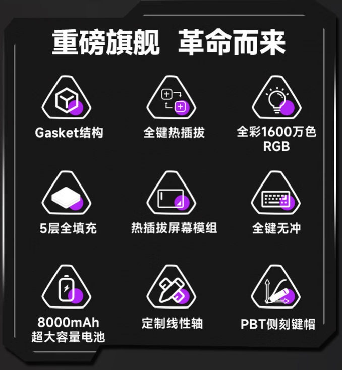 机械革命推出 RK99 Pro 三模机械键盘:配可插拔彩屏模组,12 月 16 日 379 元首销