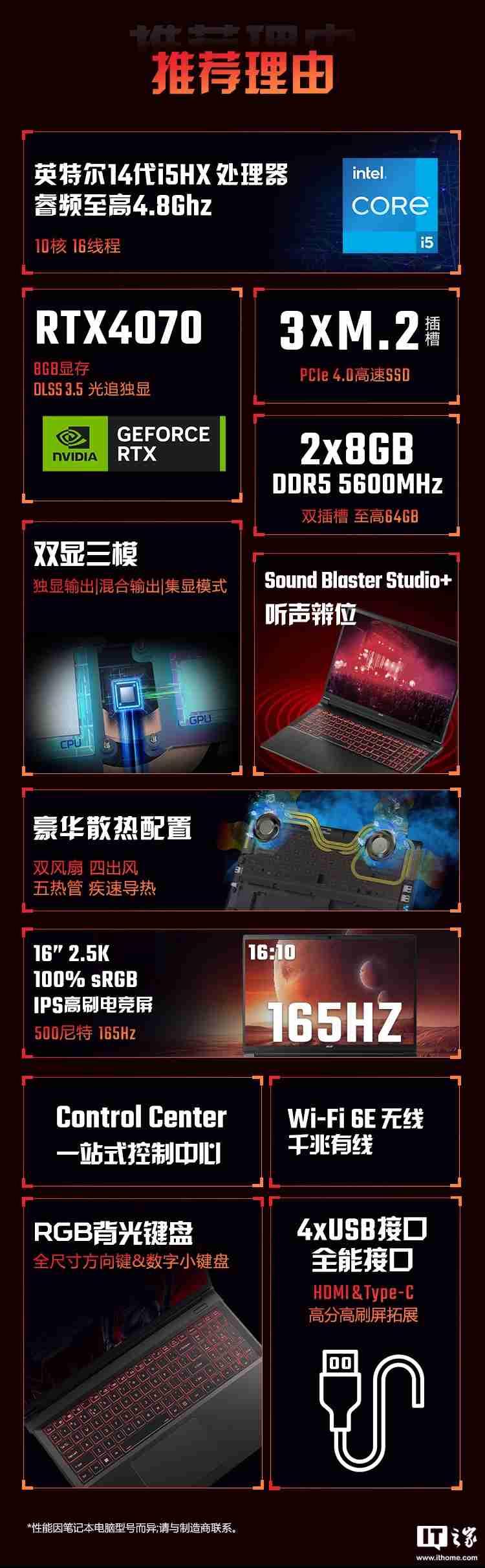宏碁暗影骑士・擎 6 笔记本开售:14 代 i5HX / i7HX 处理器、支持双显三模,7599 元起