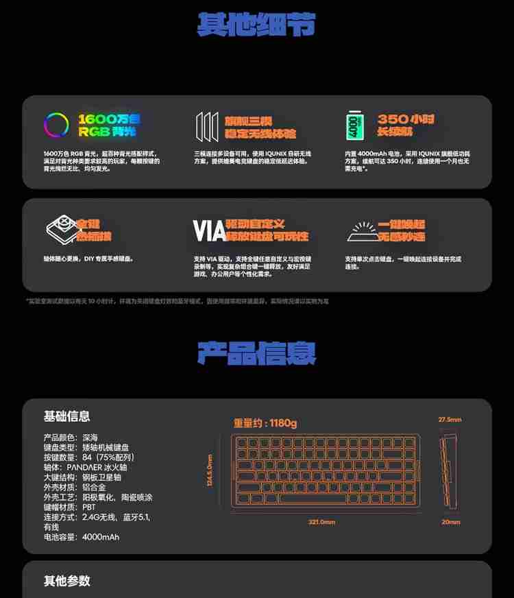 魅族 PANDAER 与 IQUNIX 合作推出联名机械键盘、星闪鼠标,599~899 元