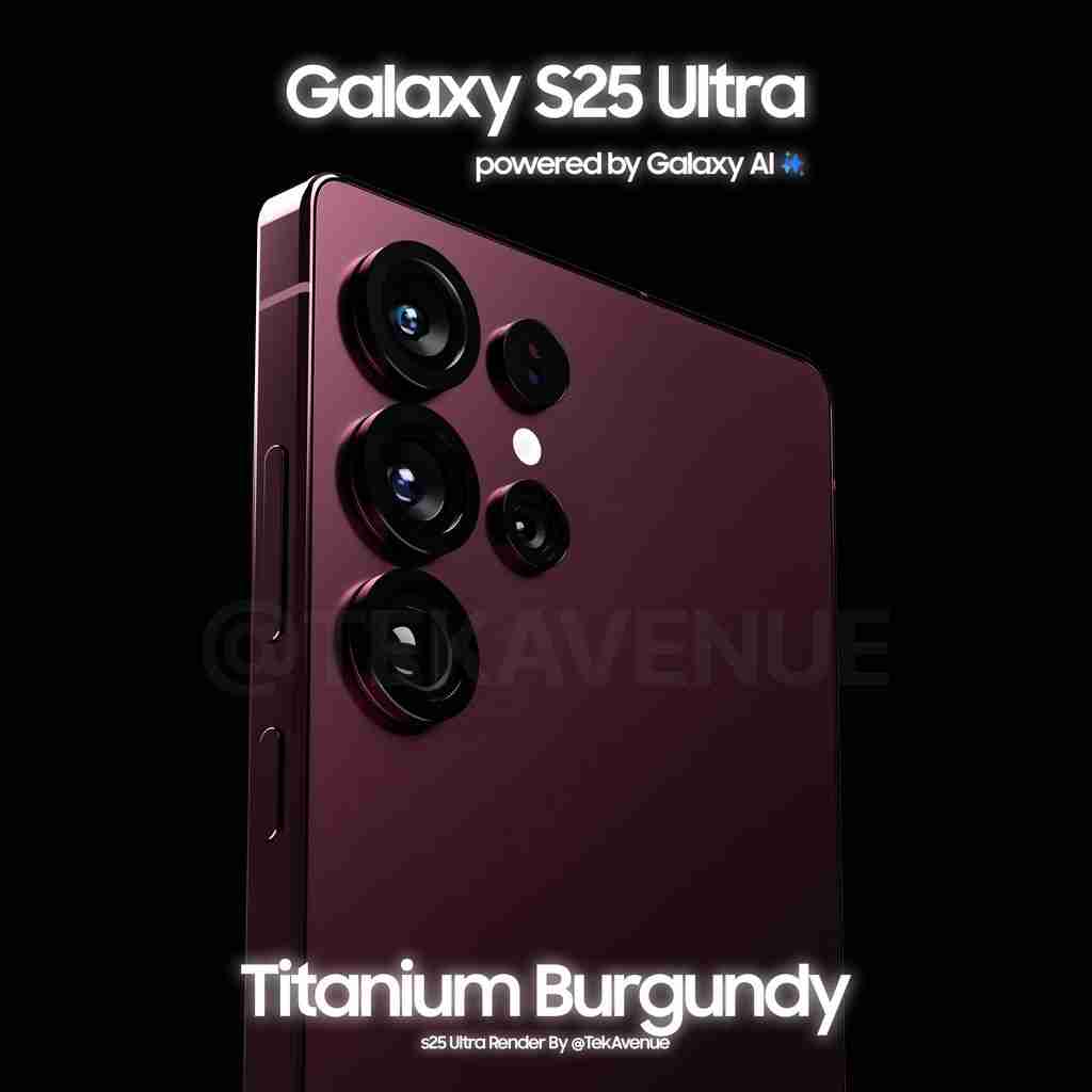 三星 Galaxy S25 Ultra 手机渲染图再曝光,钛蓝色惊艳亮相