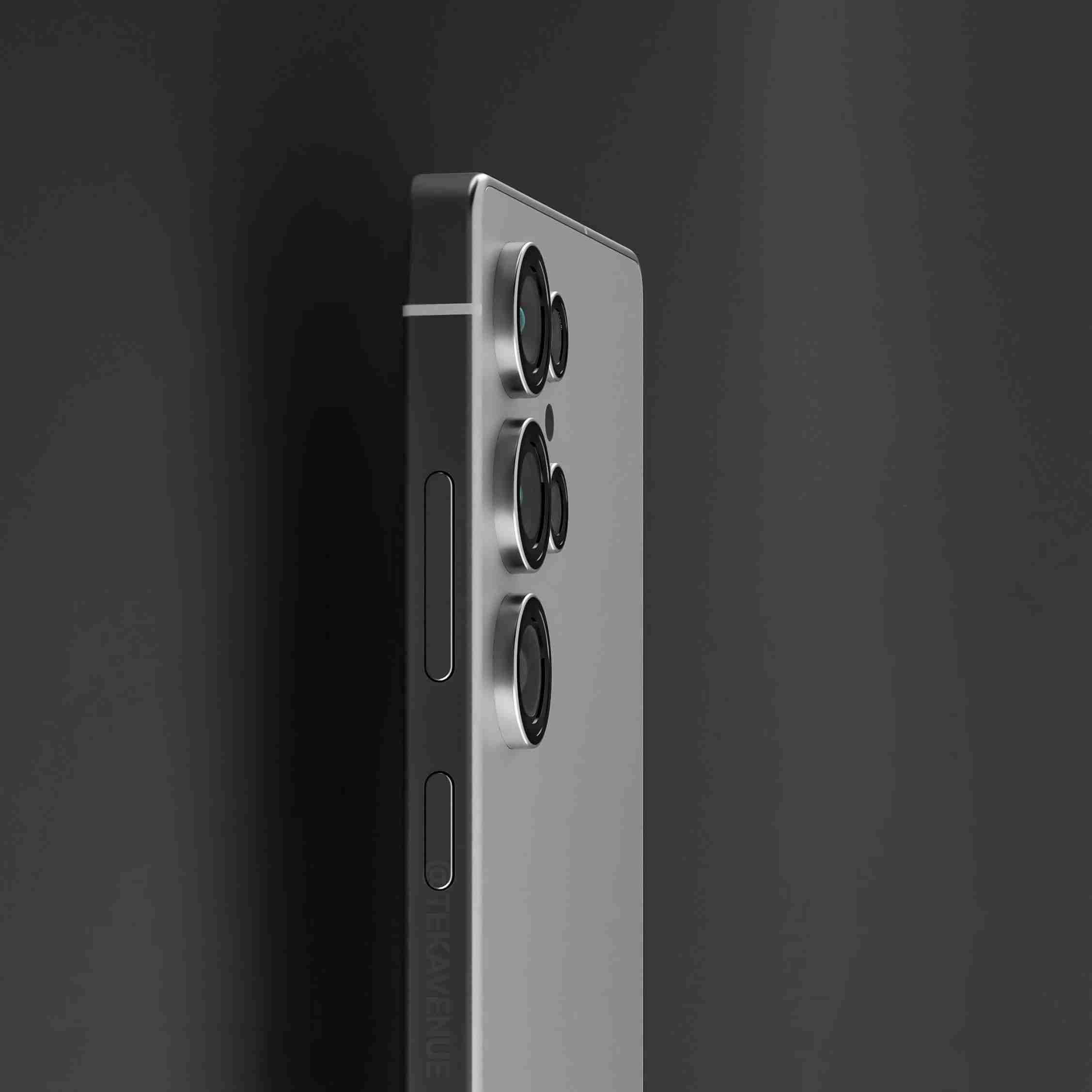 三星 Galaxy S25 Ultra 手机渲染图再曝光,钛蓝色惊艳亮相