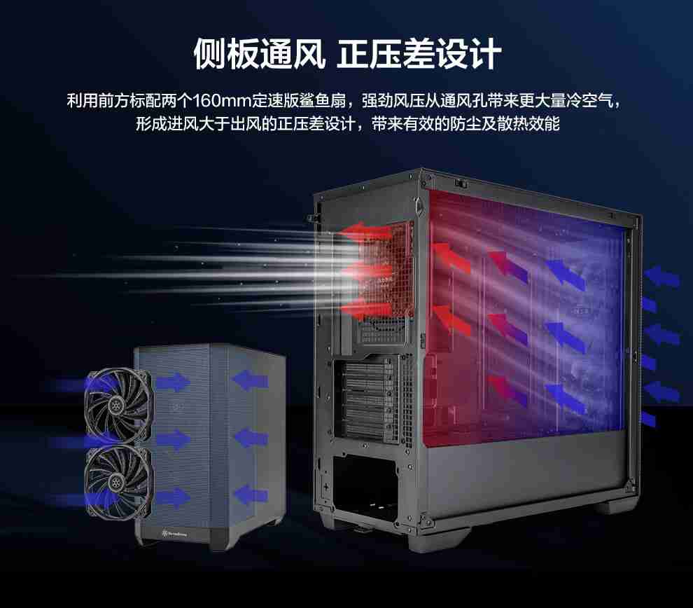 银昕 M-ATX 机箱星斗 SETA H2M 上市:前板预装双 160mm 风扇,599 元