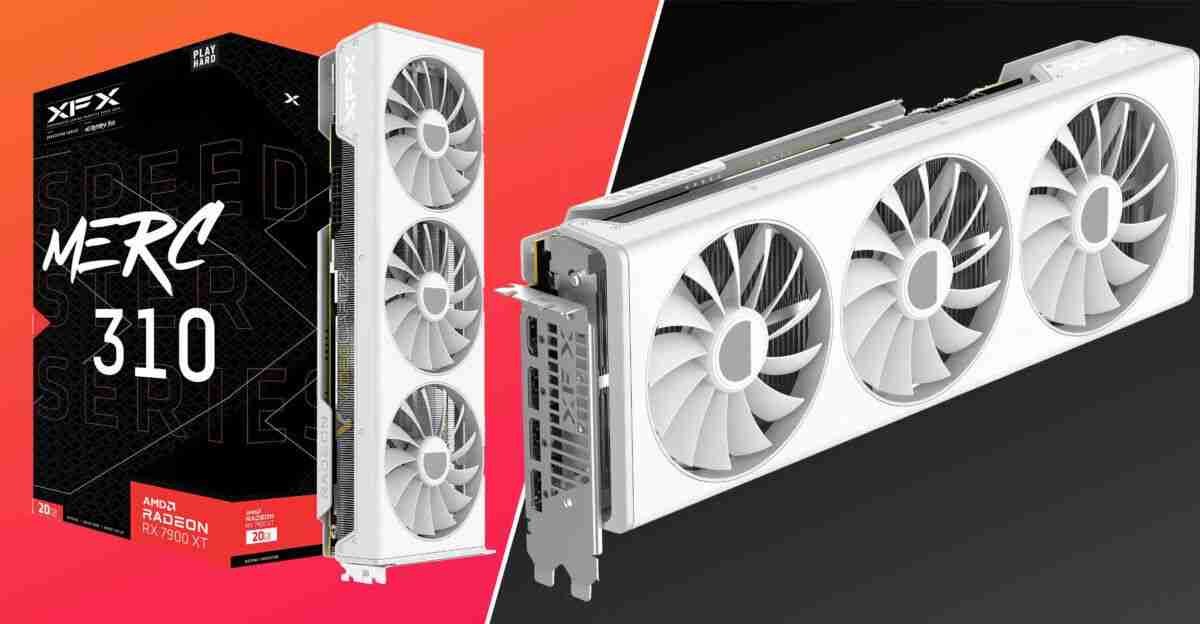 XFX 讯景白色版 RX 7900 XT 显卡曝光:高性能、高颜值