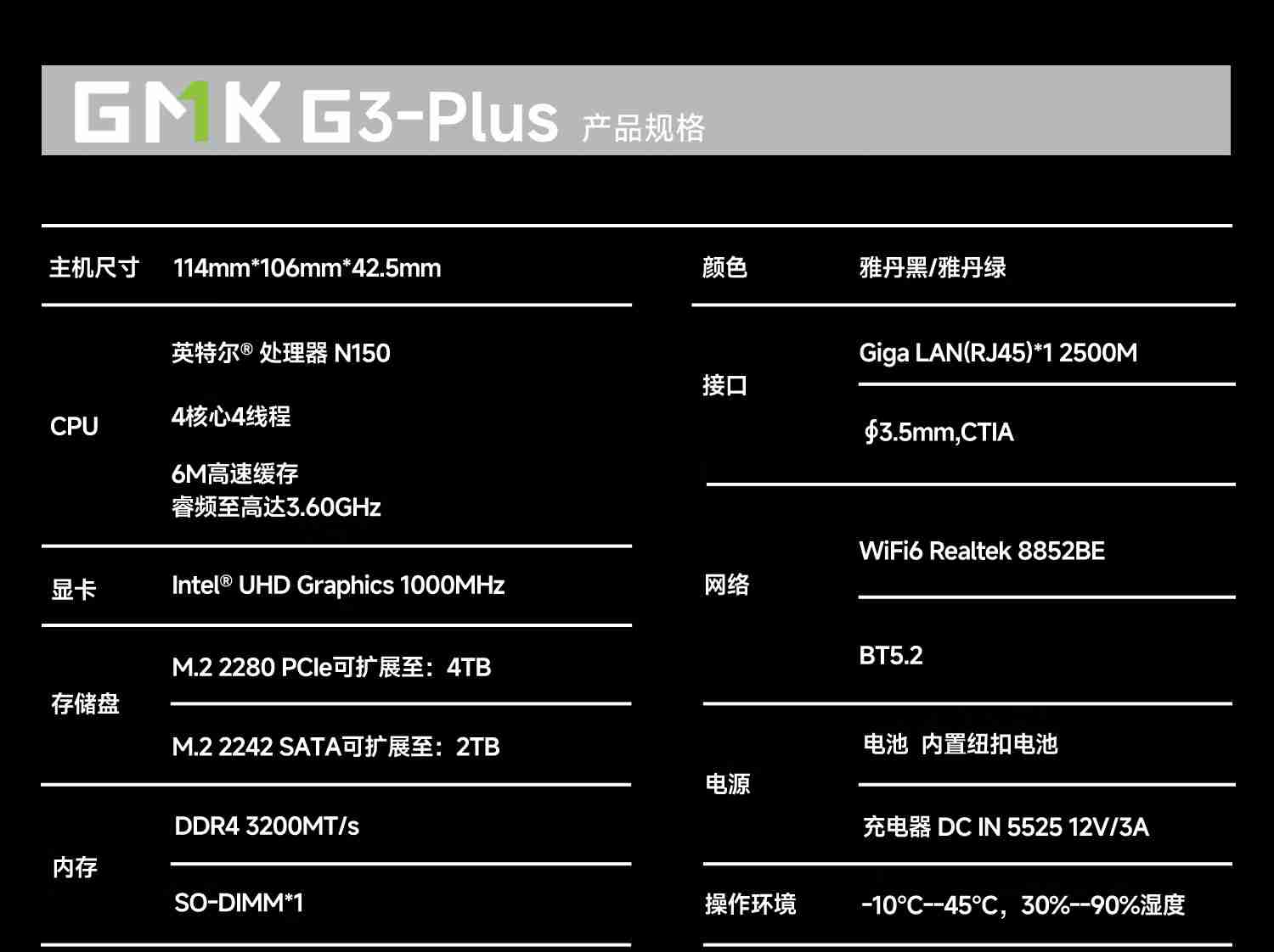 极摩客 G3 PLUS 迷你主机开售:英特尔 N150 处理器,准系统 569 元
