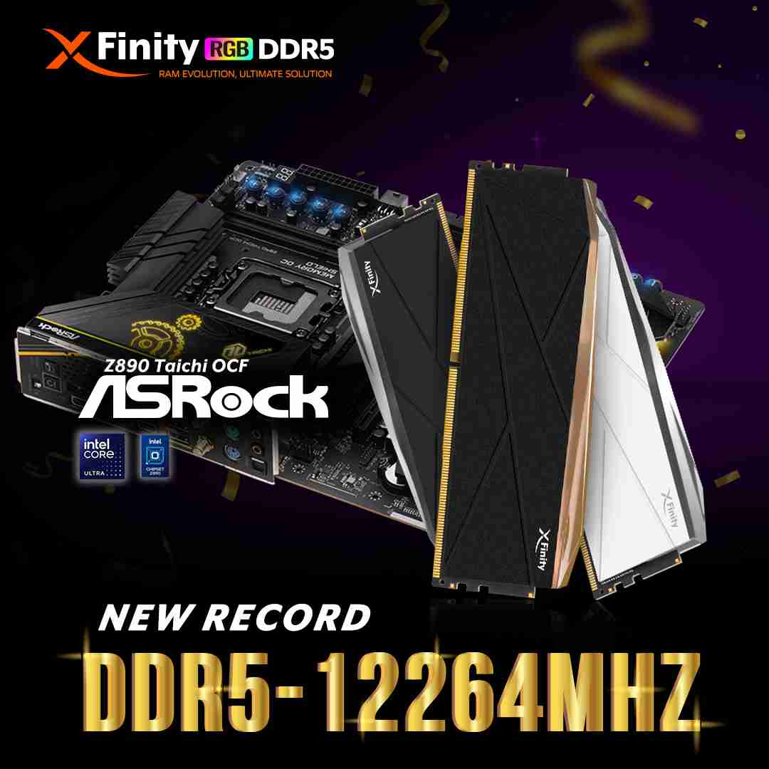 DDR5 频率记录再刷新:超频好手以全何内存条 + 华擎主板达成 12264MT/s