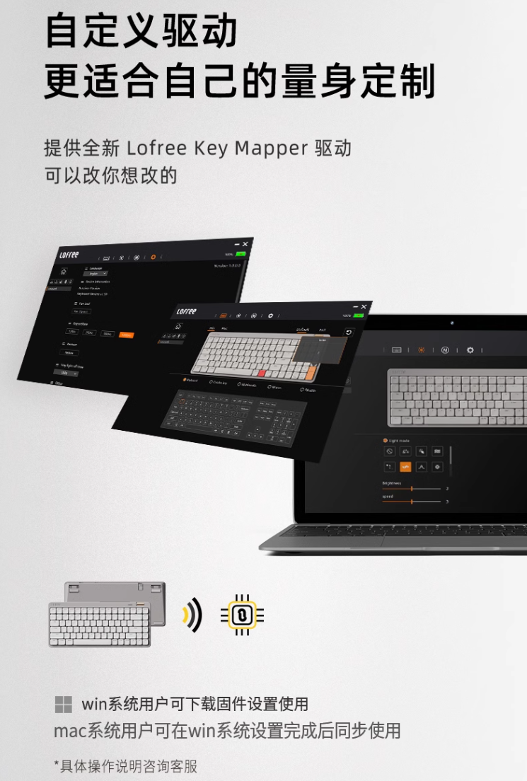 洛斐 FLOW LITE 小顺青春版矮轴机械键盘开售:Gasket 结构、三模连接,399 元起