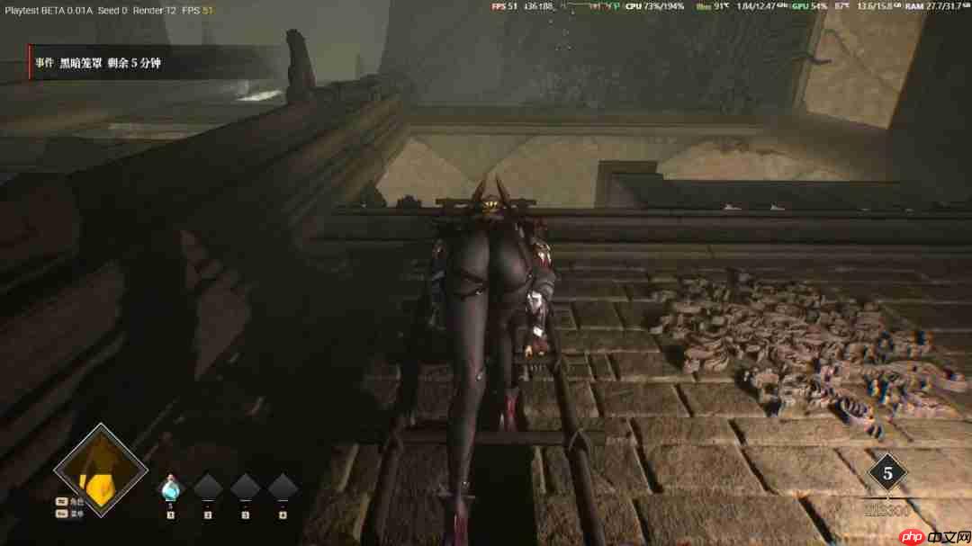 国产奇幻游戏《夜莺归笼》新演示 美艳女主爬梯子