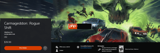 曾因暴力引争议！赛车爽游新作《恶煞车手：Rogue Shift》上架PS5商店