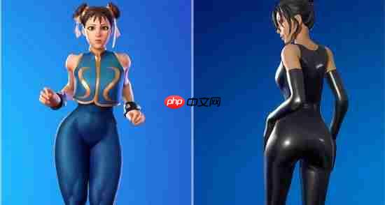 自然vs科技！玩家对比《堡垒之夜》春丽和金·卡戴珊皮肤谁更胜一筹