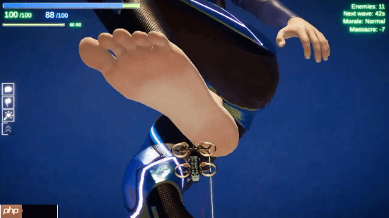 又一款性感女巨人游戏?玉足践踏装甲车化为齑粉