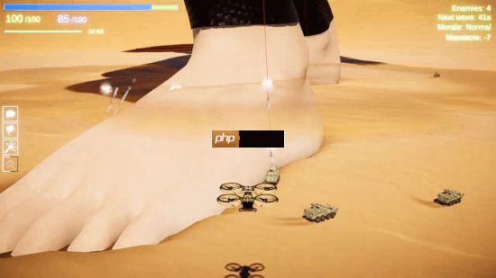 又一款性感女巨人游戏?玉足践踏装甲车化为齑粉