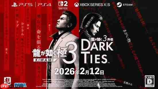 堂岛之龙回归 反派外传!《如龙 极3》全新预告公开