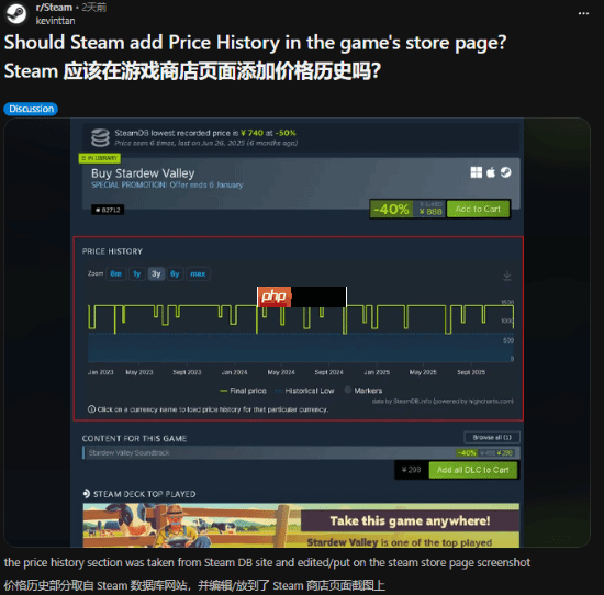 steam为何不搞价格表?网友锐评挡v社财路了