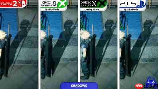 《最终幻想7：重制版》NS2对比PS5、XSX！差距明显