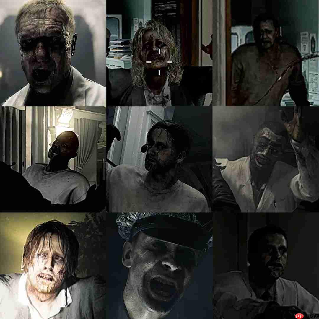 玩家称赞《生化危机9》每个僵尸都有自己独特的面部模型