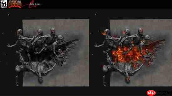 原版《毁灭战士4》开发资料曝光!活体兵器四足坦克等