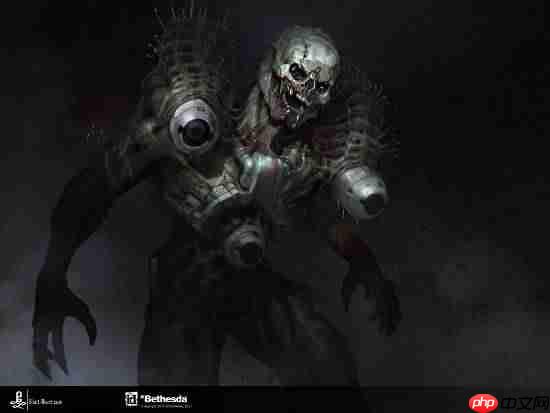 原版《毁灭战士4》开发资料曝光!活体兵器四足坦克等