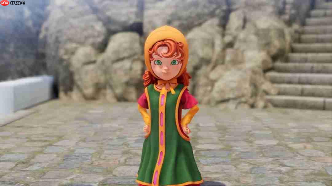 可爱女主角!《勇者斗恶龙7》重制版角色介绍:玛丽贝尔