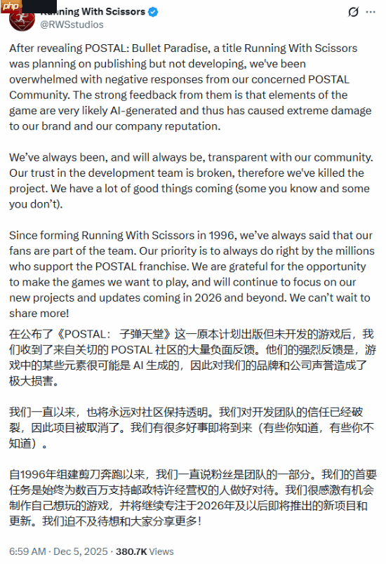 Steam新游仅一天便被发行取消!游戏矛盾激化引玩家狂喷