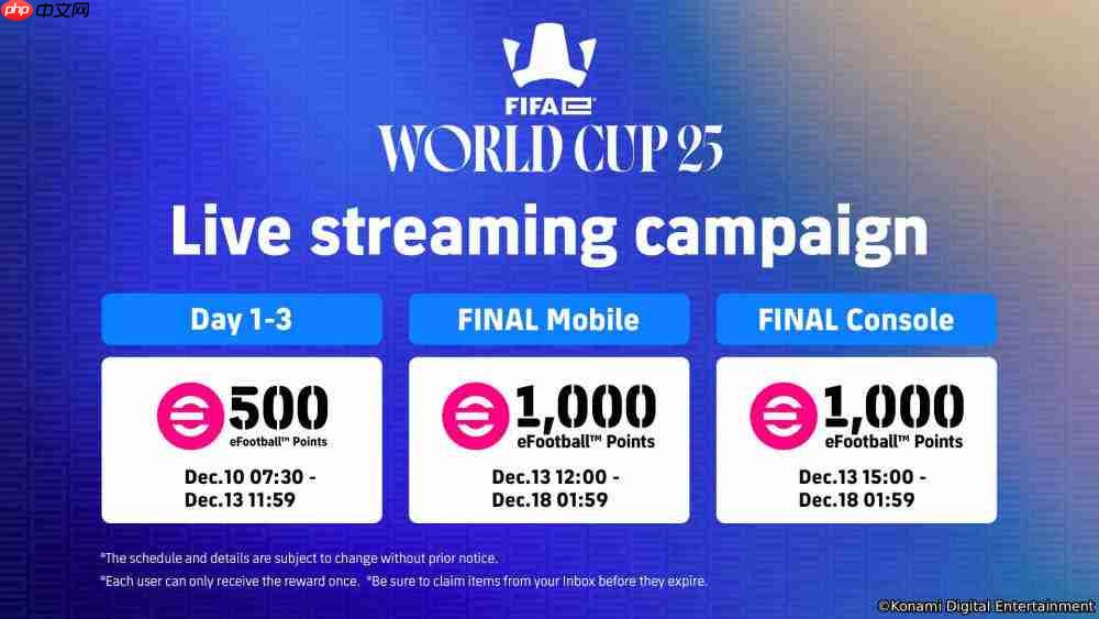 FIFAe World Cup 2025™ 电竞世界杯将于12月10日在沙乌地阿拉伯利雅德开球!