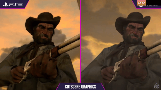 《荒野大镖客》PS3和手机画面对比：你认为谁赢了？