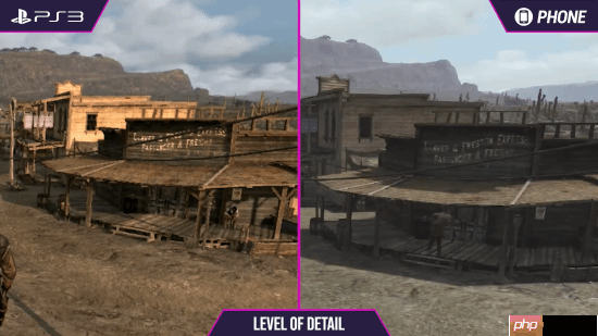 《荒野大镖客》PS3和手机画面对比：你认为谁赢了？