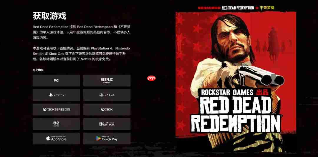 《荒野大镖客：救赎》PS5版引玩家不满 缺乏触觉反馈