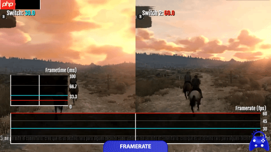 《荒野大镖客:救赎》NS和NS2画面对比:2K/60帧 加载超快