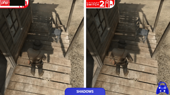 《荒野大镖客:救赎》NS和NS2画面对比:2K/60帧 加载超快