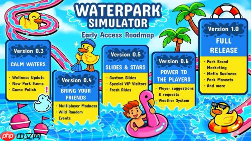 《水上乐园模拟器》,随心所欲打造你梦想中的水上乐园