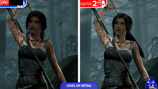 《古墓丽影9》NS2和PS4画面对比:分辨率高但砍画质