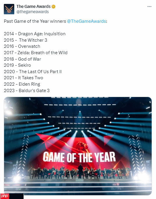 TGA历年年度游戏得主：2025年将会是谁夺冠？