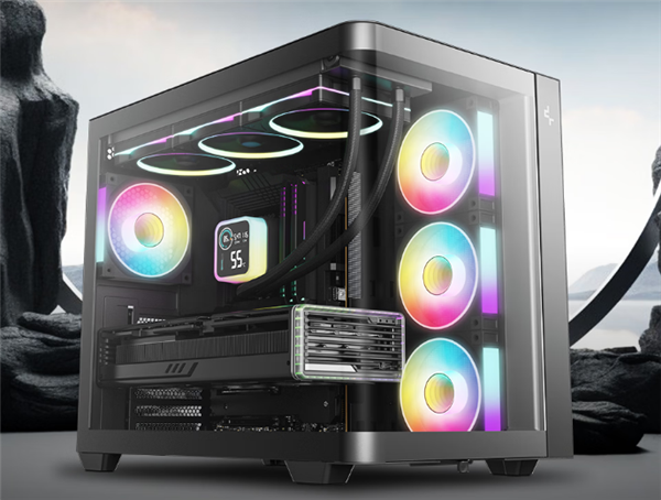 双仓结构!九州风神CG530U 4F曲面玻璃海景房机箱首发499元起